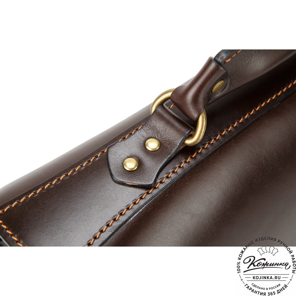 Кожаный портфель "Карьерист"  (коричневый)